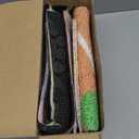 Tinideya 2 Pcs Door Mat Welcome Non Slip Coir Mats Floor Layering Doormats Seasonal for Front Porch Entryway Decor(16.14 x 47.24 Inches,Spring Flowers,Green Brown)