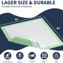 Extra Large Bed Pads with Adhesive Strips 40'' X 36'' Disposable Underpads for Incontinence (30 Pads) Ultra-Absorbent & Leak-Proof Chucks Pads for Adults, Elderly and Kids