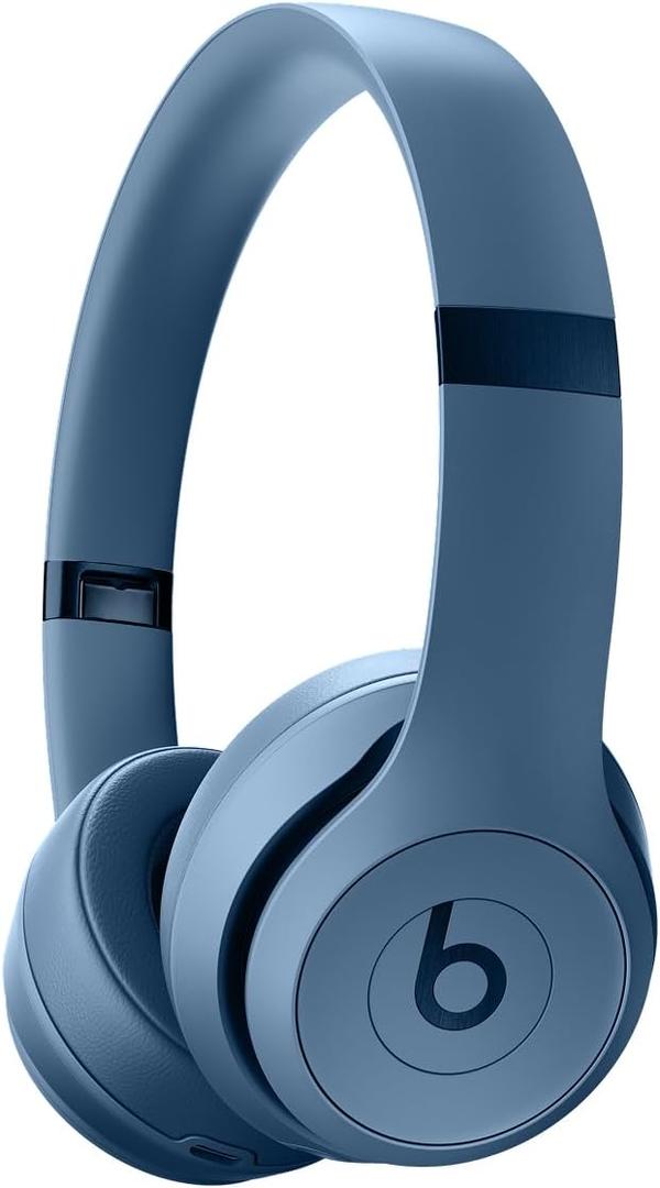 Beats Solo 4 - Wireless On-Ear Bluetooth Headphones, Up to 50-Hour Battery Life, Ultra-Lightweight Comfort, Powerful and Balanced Sound, Apple & Android Compatible - Slate Blue