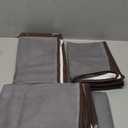 Lifewit 6 Pack Clothes Storage Bins with Lids, Foldable Blanket Storage Bags with Zippers, Clear Window and Reinforced Handles, Closet and Organization for Clothing, Sweater, Comforter, Bedding, Gray