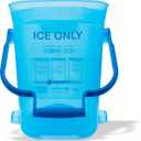 San Jamar Plastic Light Duty Ice Tote, 6 Gallons, Blue