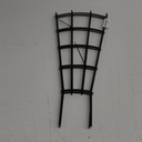 4 Pack 23'' Indoor Plant Trellis for Potted Plants Climbing, Outdoor Metal Garden Trellis Houseplants Flowers Vine Ivy, Fan Shape, Black