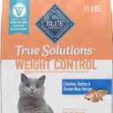 Blue Buffalo True Solutions Weight Control Natural Dry Cat Food for Adult Cats, Chicken, 11-lb. Bag BBD 09-27