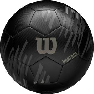 WILSON NCAA Vantage Soccer Balls - Size 3, Size 4 and Size 5 (Black)