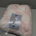 SeaRoomy Checkered Throw Blanket, Ultra Soft Microfiber Knit Throw Blanket, Cozy Fluffy Fuzzy Reversible Checkerboard Pink Blanket for Couch Sofa Bed Decor(Light Pink, 51"63")