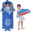 Kyerlish Kids Sleeping Bag, Plush Toddler Slumber Bag 2-in-1 Pillow, Soft Sleeping Bag, Nap Mats for Preschool,Daycare,Travel,Gift, size : Sleeping Bag 4 5 6 Year Old
