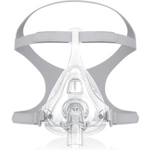 TMS Comfort Series Nasal CPAP MASK, Full Face CPAP Mask with Headgear, Anti-Leak Design for Mouth Breathers, Comfort Fit Frame with Advanced Silicone Cushion, Great-Value CPAP Supplies