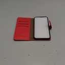 Wallet Case for iPhone 14 6.1" with RFID-Blocking Credit Card Holder, PU Leather Folio Flip Cover Women Men Protective Phone Case Compatible with Apple 14, Red