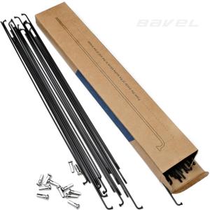 BaveL 36Pcs 14G J Bend Bicycle Steel Spokes(234-249 mm),Cycle Spokes with Brass Nipples,Mountain Bike Steel Spoke,for MTB Wheel Spokes,Ebike,Trekking,City Bikes-Replacement/Repair Spoke (237, black)