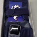 KingPavonini Cordless Knee Massager for Pain Relief, Newly 4 Motors Vibration, 5 Heat Levels, 6 Massage Modes, Knee Heating Pad for Knee Pain, Heated Knee Massager Brace, for Mom Dad (Blue)