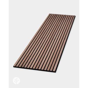 WVH Slatpanel Walnut Acoustic 3D Textured Wood Panels for Walls & Ceilings | Decorative Panels for Homes, Offices & Studios | 2 x 47.24 x 12.6 | Real Wood Veneer, MDF, Felt