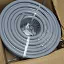 Liquid-Tight Conduit and Connector Kit 1/2inch 150ft, Flexible Non Metallic Liquid Tight Electrical Conduit w/UL Certification, Electrical Conduit Kit with 5 Straight, 5 Angle Fittings