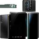 for Samsung Galaxy Z Fold 7 2 Privacy Tempered Glass Front Screen Protector + 2 Anti Spy Inner Soft Film + 2 Camera Lens Saver+ 2 Side shields [Anti Scratch] [Bubble Free] for Galaxy Z Fold 7 (8 in 1)