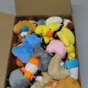 28 Packs Valentines Day Gifts for Kids Girls Boys with Valentines Stuffed Animal Keychain Valentine Cards for Kids Classroom Exchange Gifts Mini Animal Plush Toys Valentines Party Favor School Prizes