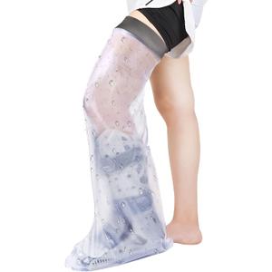 Waterproof Full Leg Cast Covers for Shower Adult, Extra Long Cast Covers for Shower Leg, Reusable Leg Cast Protector Cast Bag for Thigh Knee Foot Ankle Surgery Wounds Boots Braces, XL