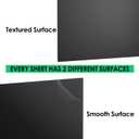 ABS Plastic Sheet 1/8" x 36" x 24", Black Rigid Thermoplastic Board for Signs, Crafts, DIY Projects, Dual-Surface - Textured & Smooth (1 Pack)
