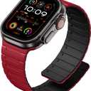 SNBLK Magnetic Watchband Compatible with Apple Watch for Men 44mm 45mm 46mm 49mm 42mm 41mm 40mm 38mm Women, Silicone Sport Strong Magnet Strap for iWatch Series 11 Ultra 3 Ultra 2 Se 10 9 8 7 6 5 4 1