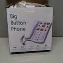 Uvital Big Button Phone for Seniors, Corded Landline Phone with 9 One-Touch Dialing Big Buttons, Hands-Free Calling, Loud Ringer, Easy to Use for Visually Impaired Telephone for Seniors