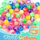 Deekin 2000 Pcs Small Bouncy Balls Bulk 0.78 Inch/ 20 mm Rubber High Bouncing Balls Neon Cloud Bounce Mini Bouncy for Birthday Party Favors Gift Prizes Vending Machines Fillers Outdoor