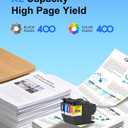LC3013XL Ink Cartridges 4 Pack High Yield Replacement for Brother LC3013 LC3013 XL Work with MFC-J491DW MFC-J497DW MFC-J895DW MFC-J690DW Printers (BK/C/M/Y)