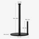 Stainless Paper Towel Holder, Paper Towels Holder Countertop, Stainless Steel Paper Towel Holders, Kitchen Paper Towel Holders, Non-Slip PaperRoll Holders, Silver