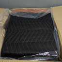 Amazon Basics Reinforced Tear-Resistant Moving Blankets, 72" x 40", Black, 6-Pack