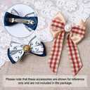 100Pcs Iron Blank French Barrette Hair Clip 4 Sizes 39/51/59/78mm Long Platinum for DIY Hair Accessories Making