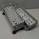 SPACEKEEPER Slim Rolling Storage Cart 4 Tier Bathroom Organizer Mobile Shelving Unit Storage Rolling Utility Cart Tower Rack for Kitchen Bathroom Laundry Narrow Places, Gray (Grey)