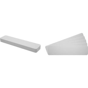7" Record Shelf Divider Cards - 2" x 8 1/2" - White - 20 mil - Economical - 07NS02WH20 - (30 cards)