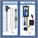 1500W Immersion Water Heater Portable Electric Hot Tub and Pool Submersible Water Heater with Temp Control, GFCI for Bathtubs, Baptistry, spa tub, Above Ground Pool, Inflatable Pool & Bucket