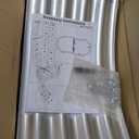 zizin 2 Pack Galvanized Raised Garden Bed Metal Oval Raised Garden Beds Outdoor Planter Box for Vegetables (6x3x1FT, Silver)
