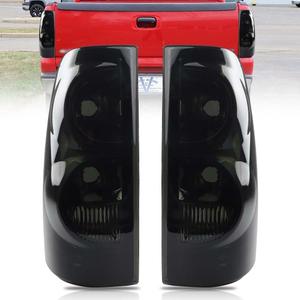 Tail Lights Designed for 2003-2006 Chevy Silverado 1500 2500 3500 1500HD 2500HD, Tail Light Assembly Driver & Passenger Side Taillights, with Brake Rear Lamp, Full Black, 1 Pair