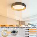 Dimmable 15.75 Inch LED Flush Mount Ceiling Light,5CCT Fixtures