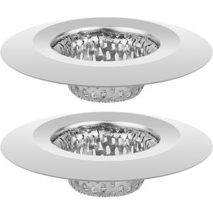 ChefBee Bathroom Sink Drain Strainer - 2PCS 1.22 Stainless Steel Bathtub Shower Tub Drain Cover Hair Catcher, Anti-clogger Filter Plug for Mop Pool, Utility Washbasin, RV Sink
