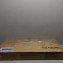 Height Adjustable Standing Desk with Power Outlets, 32" Manual Stand Up Desk with Storage Shelves Small Mobile Rolling Computer Desk Portable Laptop Table with Wheels for Home Office, Rustic