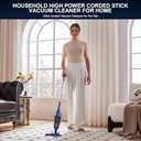 Stick Lightweight Vacuum Cleaner for Home & Apartment, Corded Handheld vac Cleaners with Crevice Tool, Perfect Household Vacuum Cleaners for Carpet, pet Hair, Hardwood Floor (Blue)