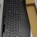 SABLUTE Wireless Keyboard and Mouse Combo - Full Size Ergonomic Wrist Rest, Silent Typing, Phone Holder, 2.4 GHz, 3 Level DPI, Batteries Powered, Compatible with PC, Laptop, Windows, macOS (1 Pack, Classic Black)