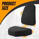BALAPET Universal Recumbent Bike Seat Cushion Set, Extra Thick 3in Anti-Slip Seat Pad and Thickness 1.5in Lumbar Support Cushion for Recumbent Exercise Bikes, with Washable Cover and Straps