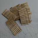 Clothes Pins Wood for Hanging Clothes, 3.5 Inch 100pcs Heavy Duty Wooden Clothespins, Clothes Pins for Craft, Wooden Clips for Pictures. | Rust Resistant