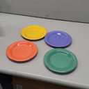 G.E.T. 7.5" Heavy-Duty Wide Rim Melamine Salad Plate (Set of 4)
