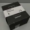 Geesta Premium Crystal Glass-Top Stovetop Espresso Moka Pot - 4/6/ 9 Cups - Stainless Steel Coffee Maker- 240ml/8.5oz/6 cup (espresso cup=40ml)