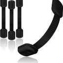 Cabinet Locks Provide Effective Baby Proofing - No Screws and Magnets Required Multi-purpose Suitable for Furniture Ovens Drawers Kitchens Toilet Seats (B - Black, 1 pack of 4)