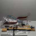 WONDER GARDEN Wind Spinners for Yard and Garden-Flower Solar Wind Spinners - 7FT Wind Sculptures & Spinners with LED Changing Light Glass Ball for Garden Outdoor Decor