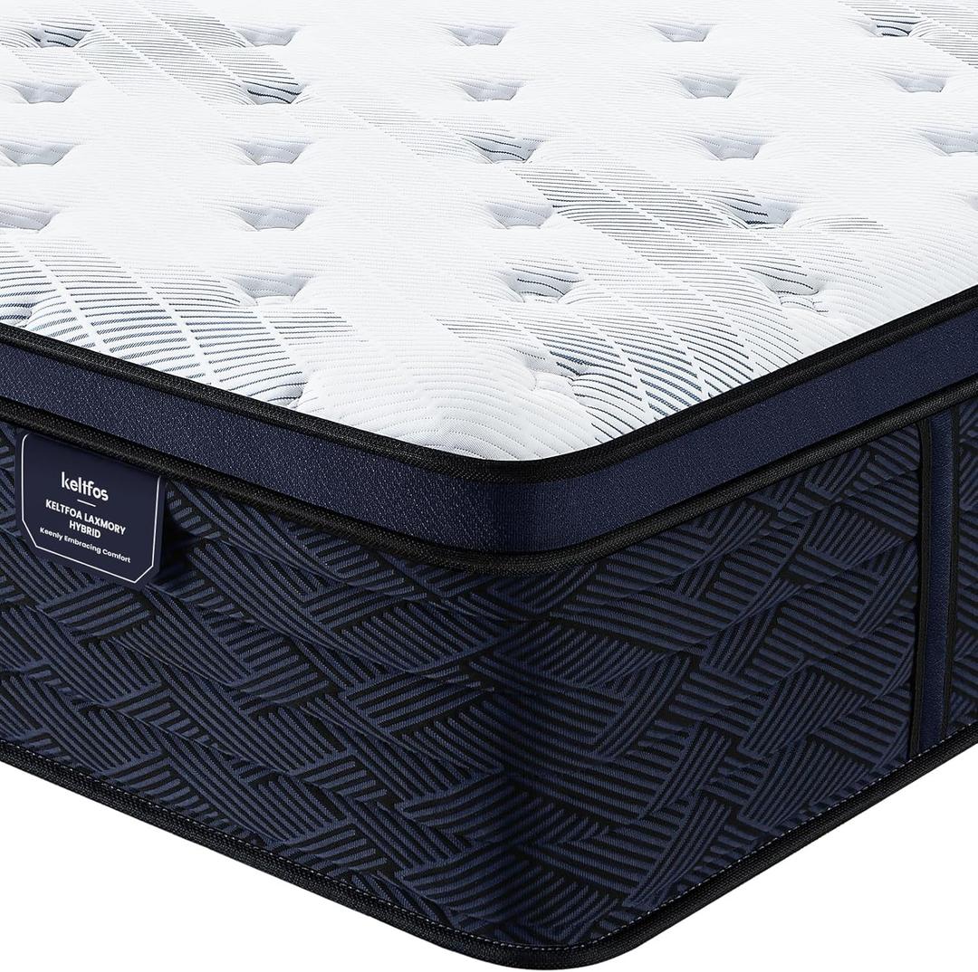 Twin Mattress 12 Inch, Promotes a Healthy Spine, Hybrid Latex Twin Bed Mattress in a Box, Pressure Relief, Pocket Coils for Lumbar Targeted Support, Medium Firm, 100-Night Trail, 75"*39"*12"