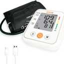 Blood Pressure Monitor for Home Use, Rechargeable Bp Cuff Upper Arm with 8.7"-12.7", 2x120 Memory Voice Broadcast Blood Pressure Machine, Home Arrhythmia Hypertension Detector, Ideal Gift