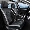 FLORICH Car Seat Covers Front Seat, Leather Seat Covers for Cars, Waterproof Car Seat Protector Breathable, Front Seat Covers for Cars, Automotive Seat Covers Universal Fit for Most Cars SUV Truck