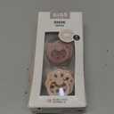 BIBS Pacifiers - Boheme Collection | BPA-Free Baby Pacifier | Made in Denmark | Set of 2 Woodchuck/Blush Color Premium Soothers | Size 0-6 Months