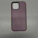 Polka Dot Phone Case for iPhone 13 Pro Max Cute Trendy Pattern Case 6.7", Aesthetic Stylish Print Design 2-in-1 Matte Cover Hard PC Shockproof Soft TPU Protection Girls Women Funda, Brown