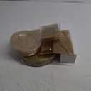 WDF 150pcs Gold Glitter Plastic Plates with Gold Plastic Silverware - Gold Glitter Plates include 25 Dinner Plates,25 Salad Plates,25 Forks, 25 Knives, 25 Spoons,10oz Plastic Cups for Wedding, Party