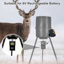 6V Solar Panel for Deer Feeder, Efficient Solar Panel for Blink Camera Outdoor Waterproof Small Solar Battery Charger Maintainer Includes Secure Wall Mount